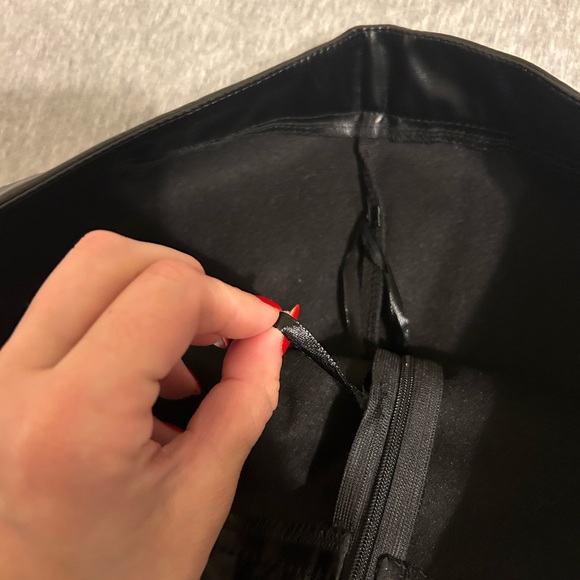 {SHEIN} Fake Leather Skirt - Picture 5 of 5